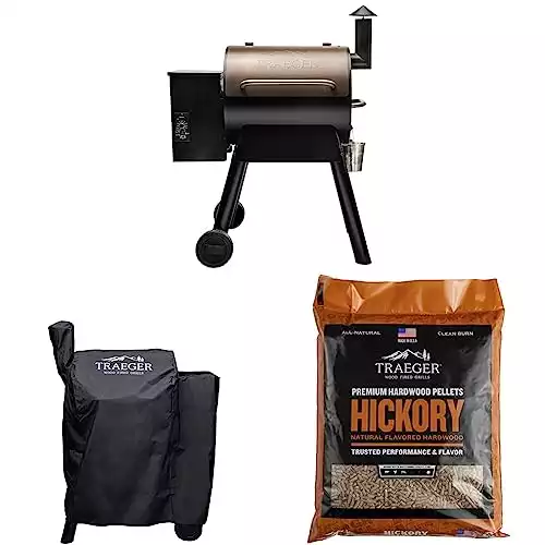 Traeger Pro Series 22 Pellet Grill, Cover, and Pellets