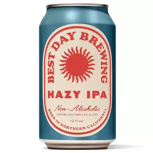 Best Day Brewing Hazy IPA Non-Alcoholic Craft Beer