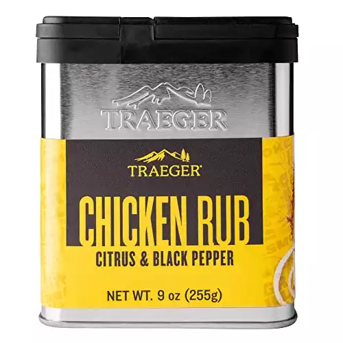 Traeger Grills SPC170 Chicken Rub with Citrus & Black Pepper 9 Ounce (Pack of 1)