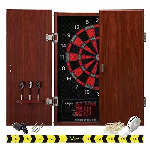 Viper by GLD Products Neptune Electronic Dartboard Cabinet Combo Pro