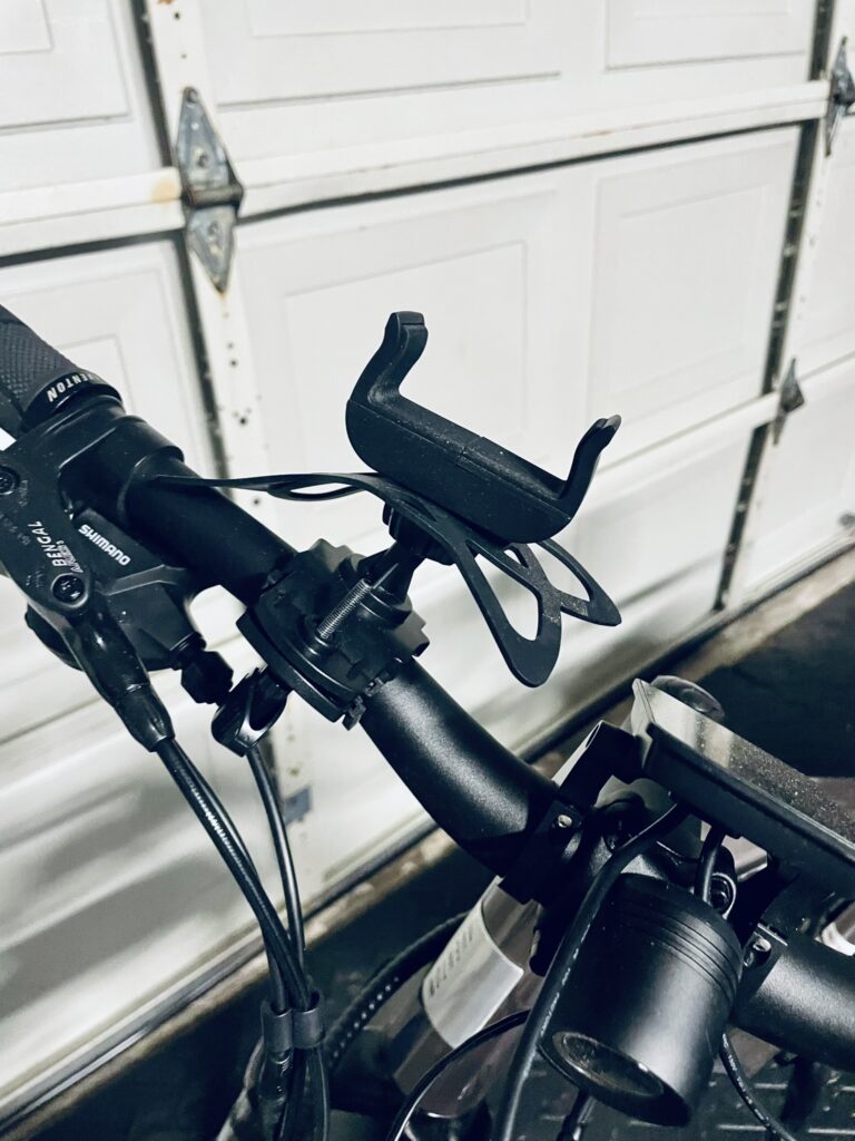 The Roam Bike Phone Mount, an indispensable accessory for any electric bike rider.