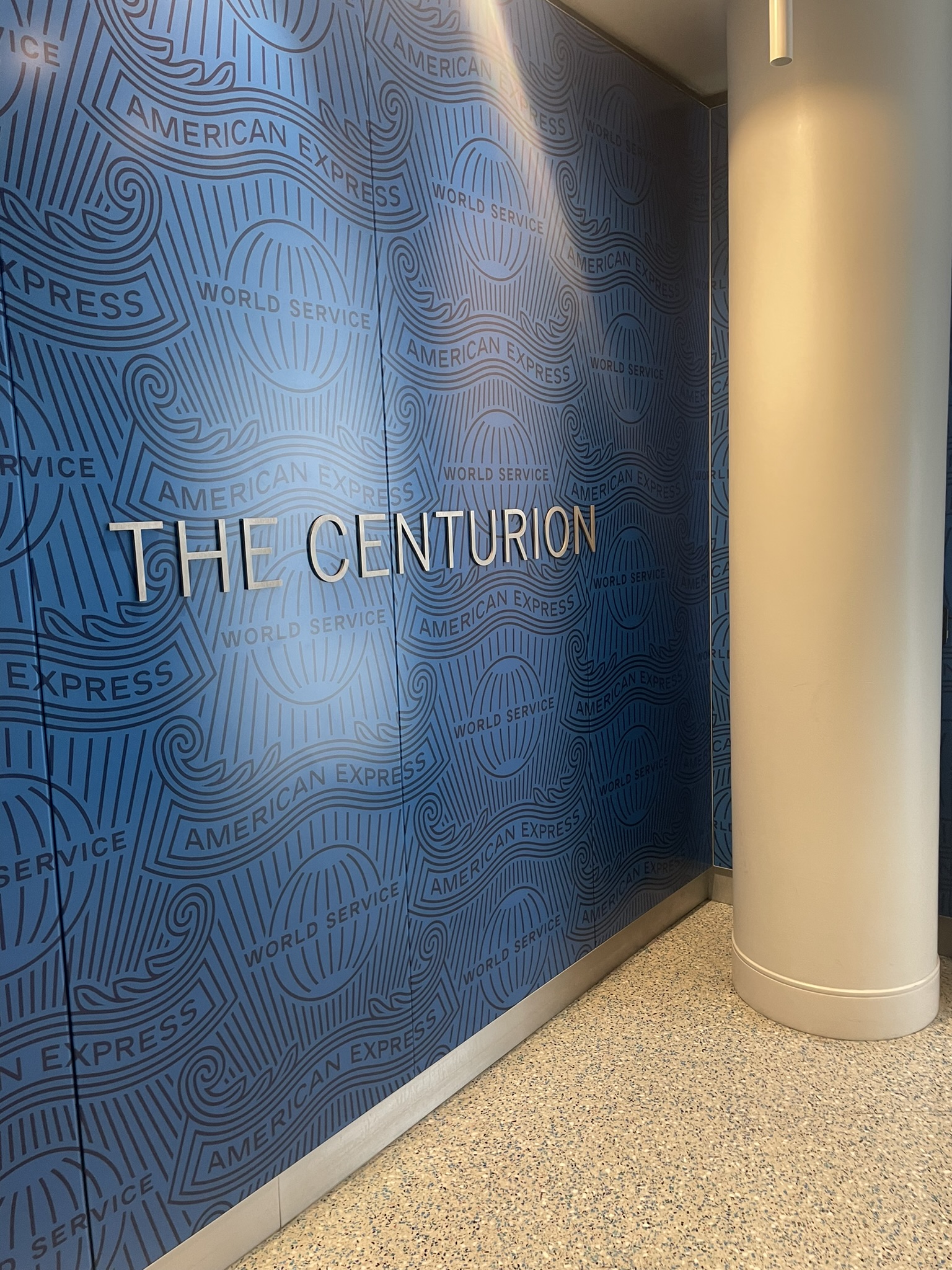 Centurion lounge sign showcasing the best airport lounges