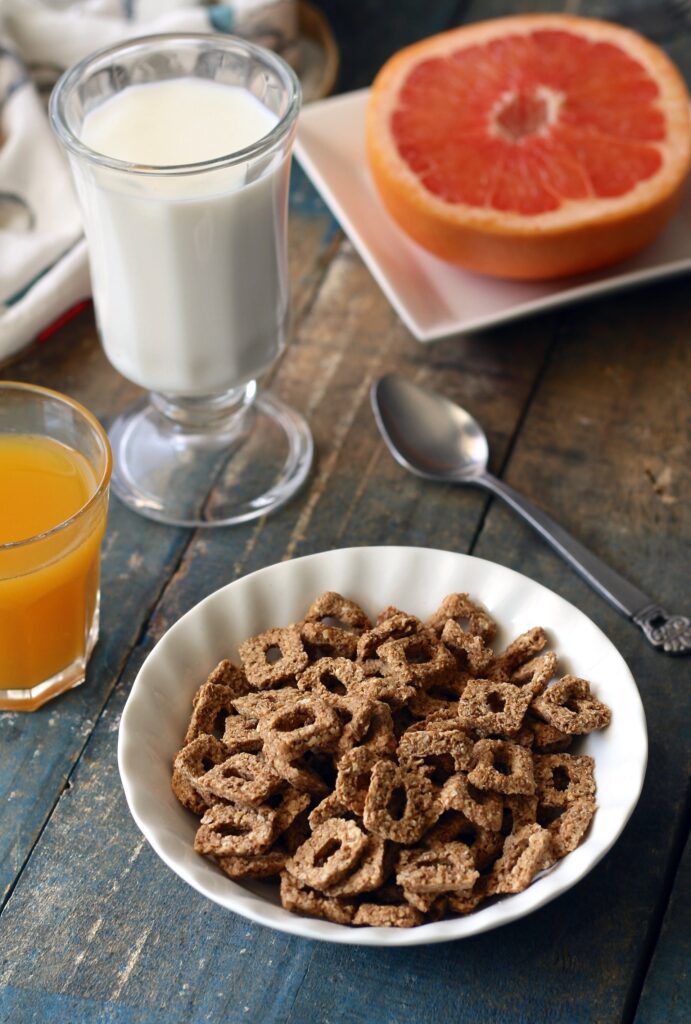 A hearty bowl of Premier Protein Cereal, a high-protein cereal to kickstart the day.